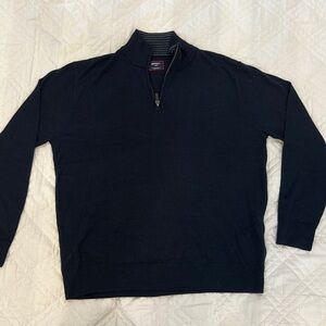 Untuck It Large 100% wool Quarter Zip Sweater